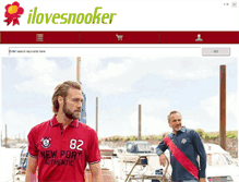 Tablet Screenshot of ilovesnooker.co.uk